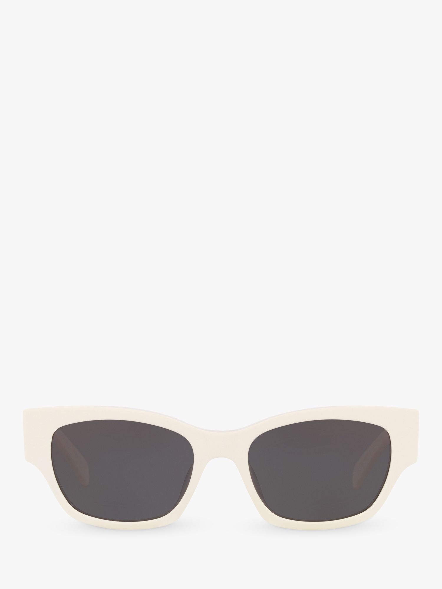 Celine CL40197U Women's Cat's Eye Sunglasses, Ivory/Grey