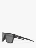Oakley OO9100 Men's Leffingwell Prizm Polarised Rectangular Sunglasses, Matte Black Ink/Grey