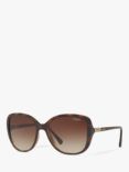 Vogue VO5154SB Women's Square Sunglasses, Havana/Brown Gradient