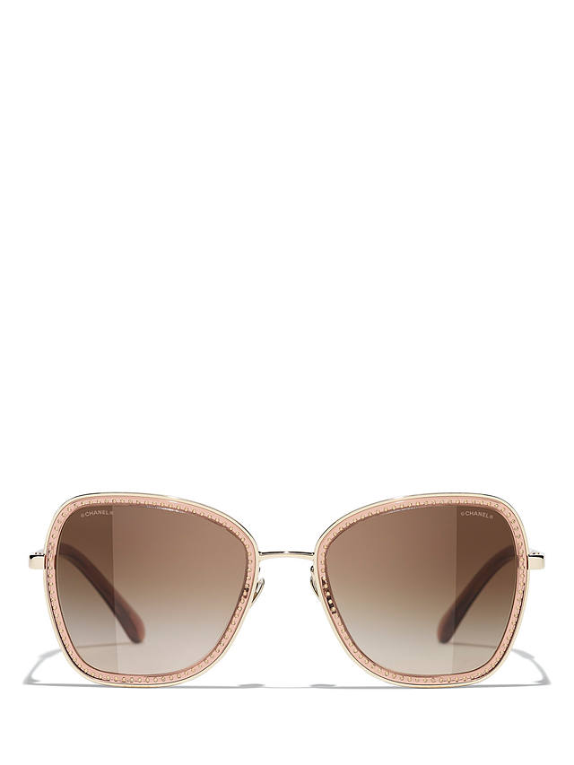 CHANEL Irregular Sunglasses CH4277B Pale Gold/Brown Gradient