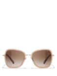 CHANEL Irregular Sunglasses CH4277B Pale Gold/Brown Gradient