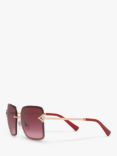 BVLGARI BV6167B Women's Square Sunglasses