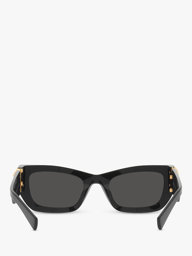 Miu Miu MU 09WS Women's Rectangular Sunglasses, Black/Grey