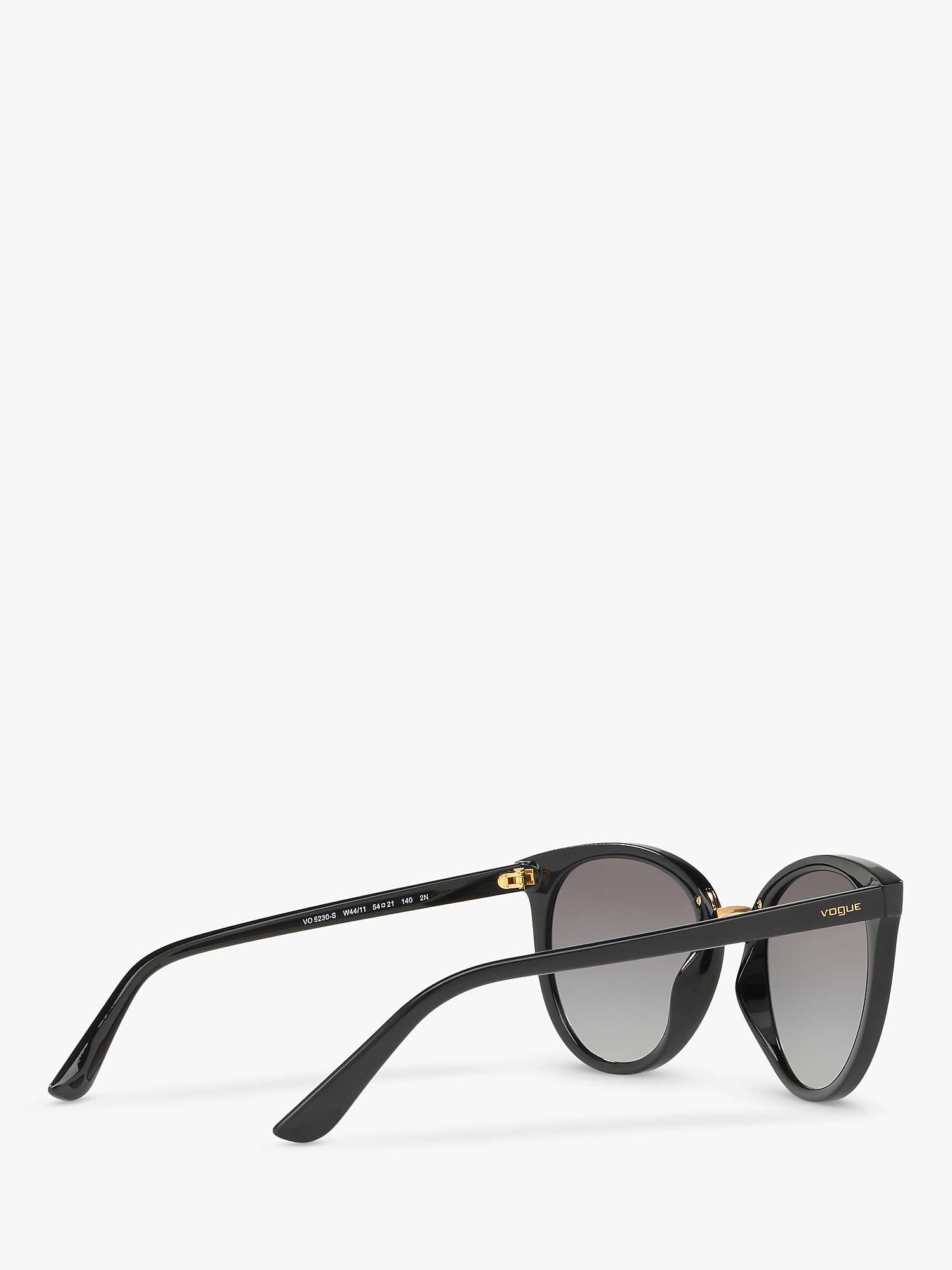 Buy Vogue VO5230S Women's Butterfly Sunglasses, Black/Grey Gradient Online at johnlewis.com