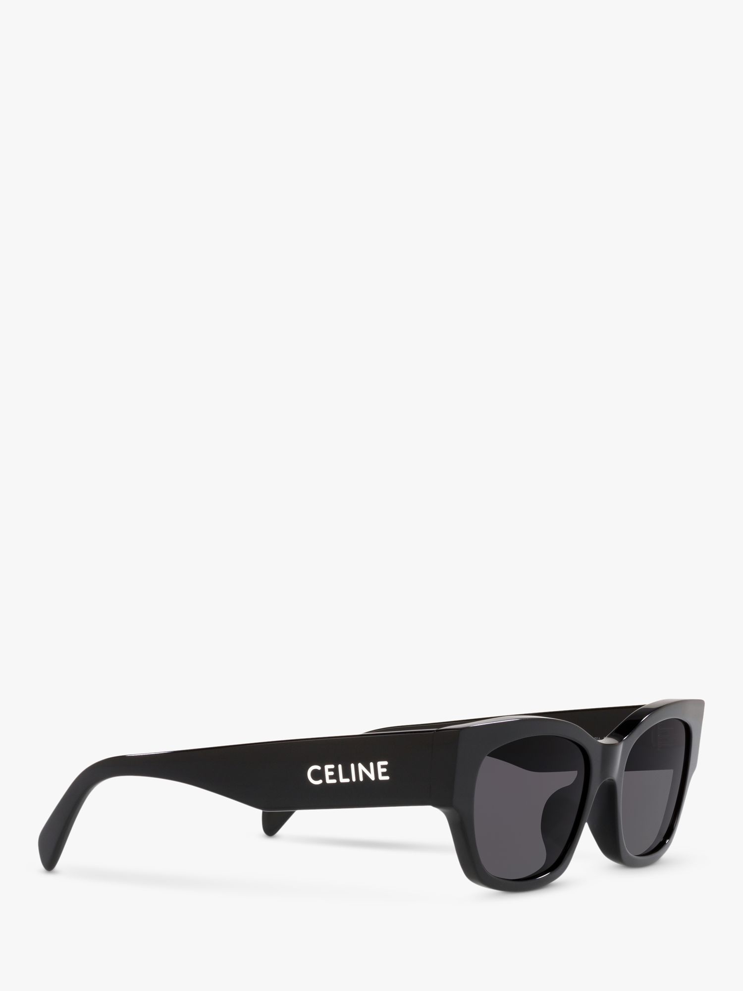 Celine CL40197U Women's Cat's Eye Sunglasses, Black/Grey at John Lewis ...