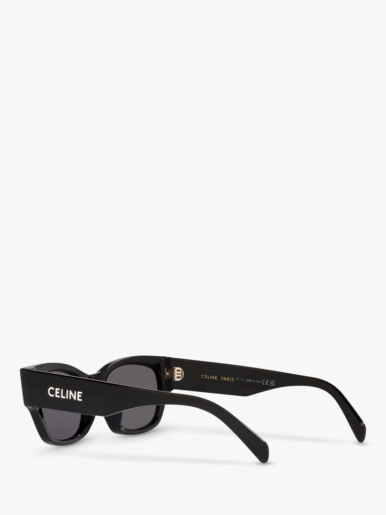 Celine CL40197U Women's Cat's Eye Sunglasses, Black/Grey at John Lewis ...