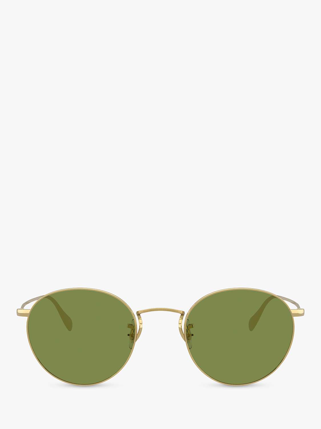 Buy Oliver Peoples 0OV1186S51455250 Unisex Round Sunglasses, Gold Online at johnlewis.com