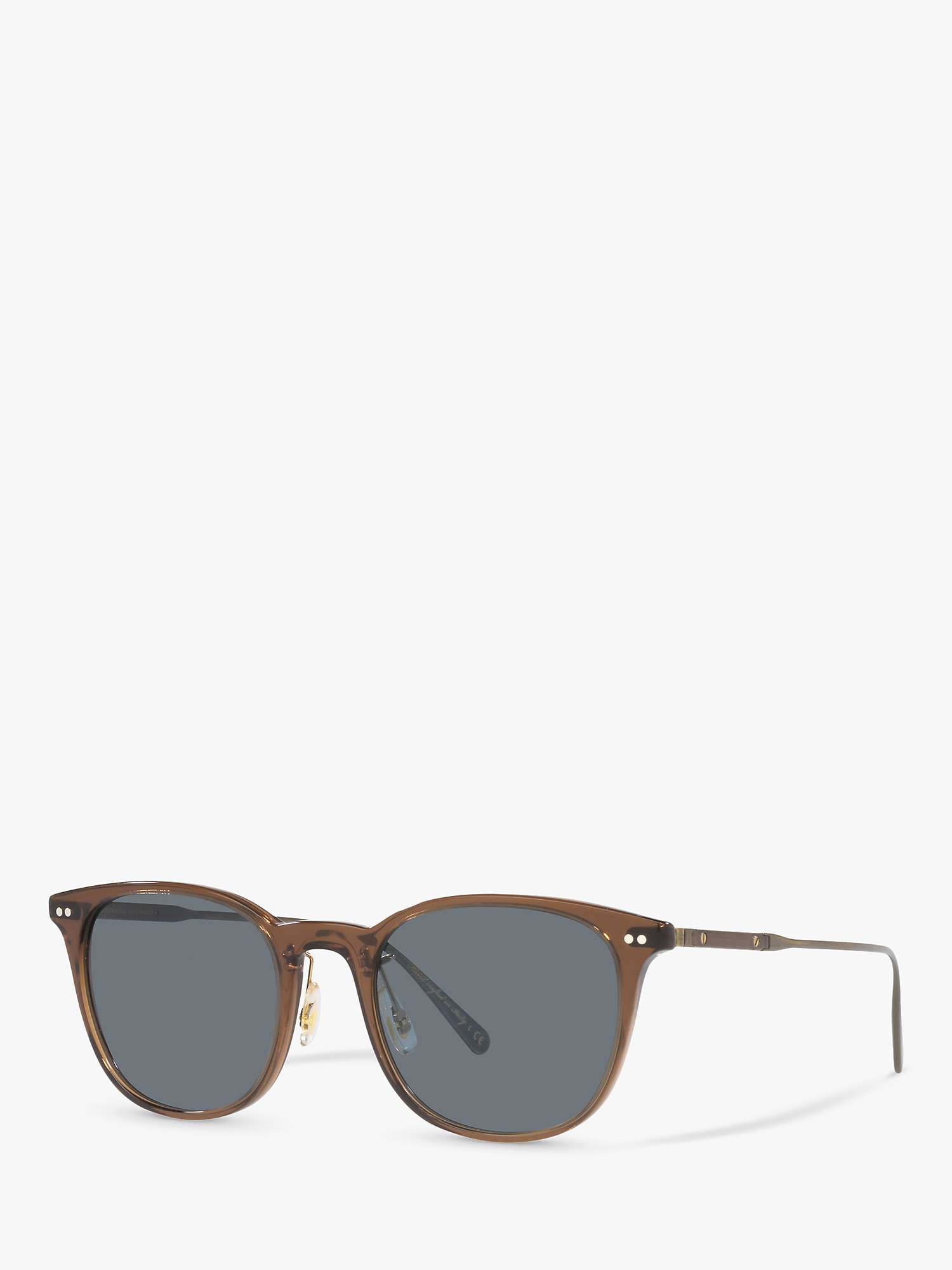 Buy Oliver Peoples OV5482S Men's Gerardo sunglasses, Translucent Brown Online at johnlewis.com