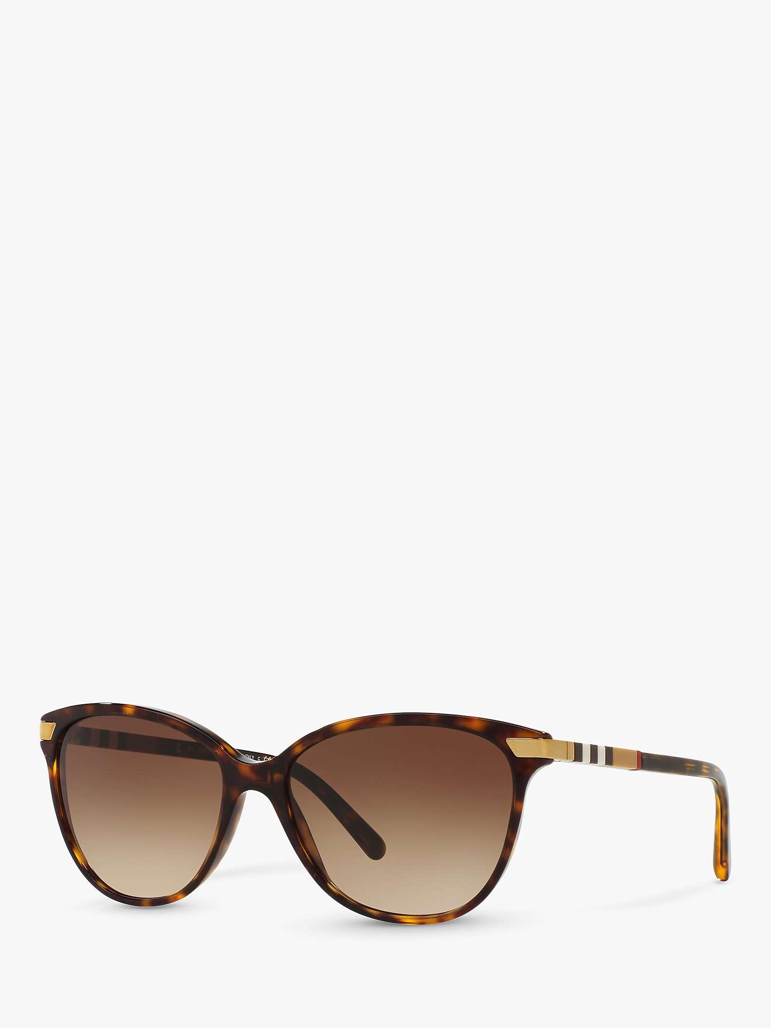 Buy Burberry BE4216 Women's Cat's Eye Sunglasses, Dark Havana/Brown Gradient Online at johnlewis.com