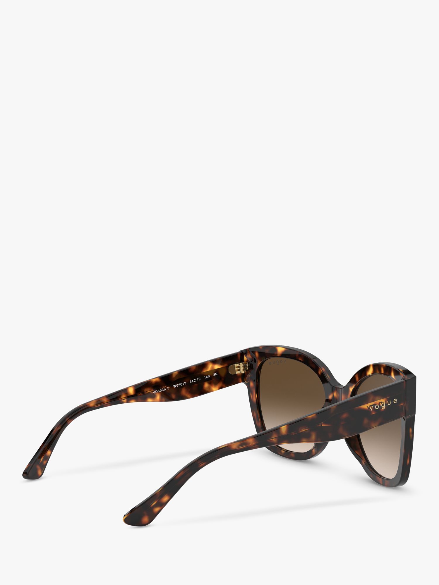 Buy Vogue VO5338S Women's Square Sunglasses, Dark Havana/Brown Gradient Online at johnlewis.com