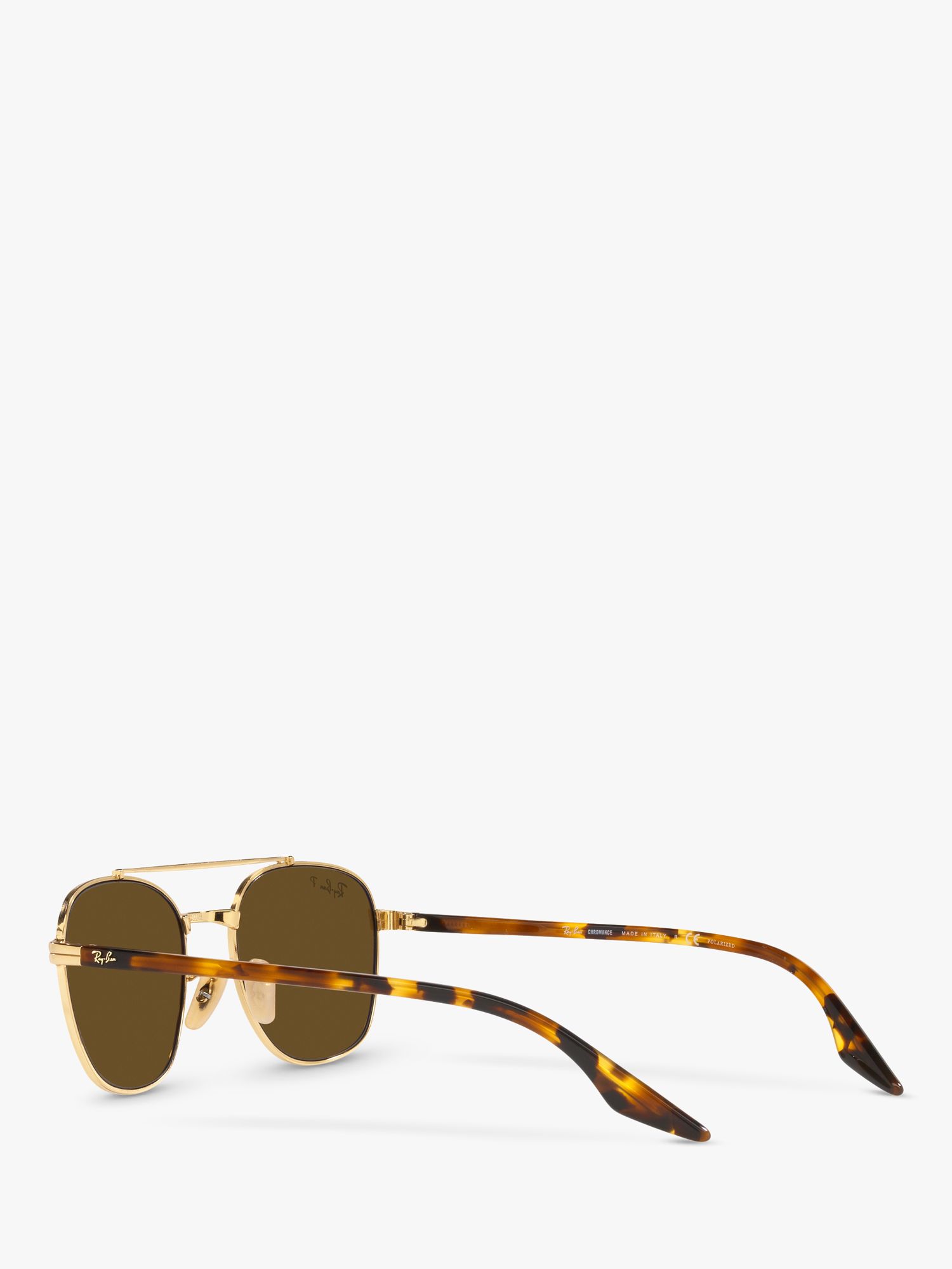 Ray-Ban RB3688 Unisex Polarised Square Sunglasses, Arista/Brown at John  Lewis & Partners