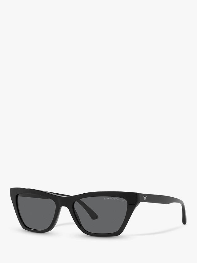 Emporio Armani EA4169 Women's Cat's Eye Sunglasses, Black/Grey