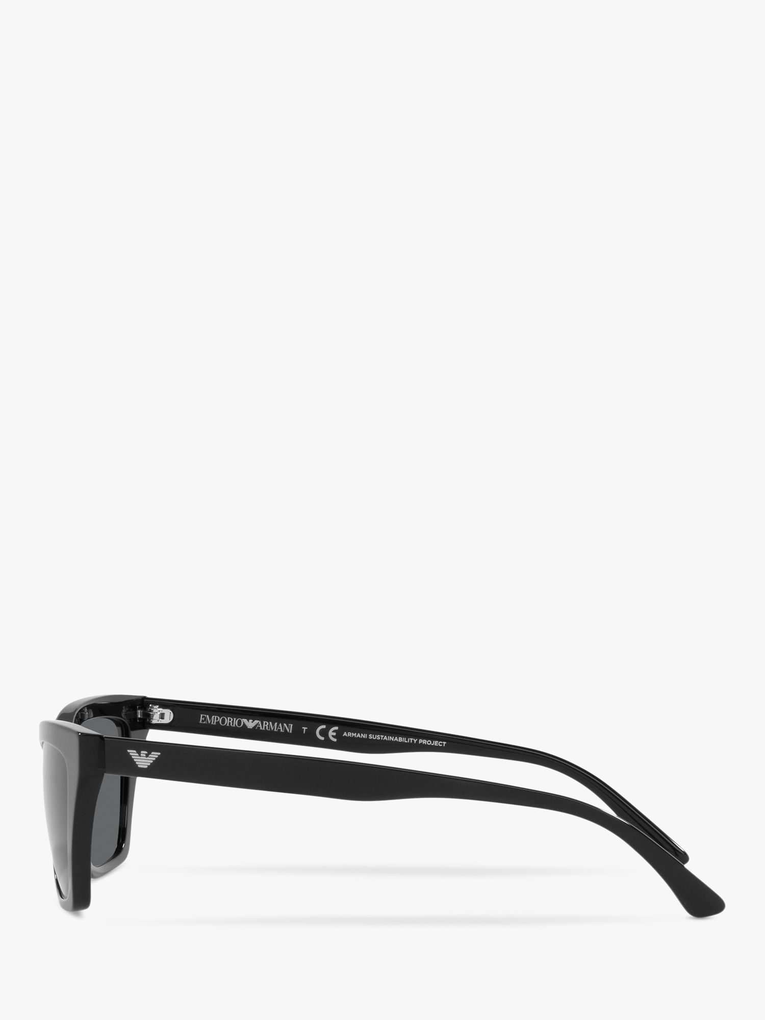 Emporio Armani EA4169 Women's Cat's Eye Sunglasses, Black/Grey