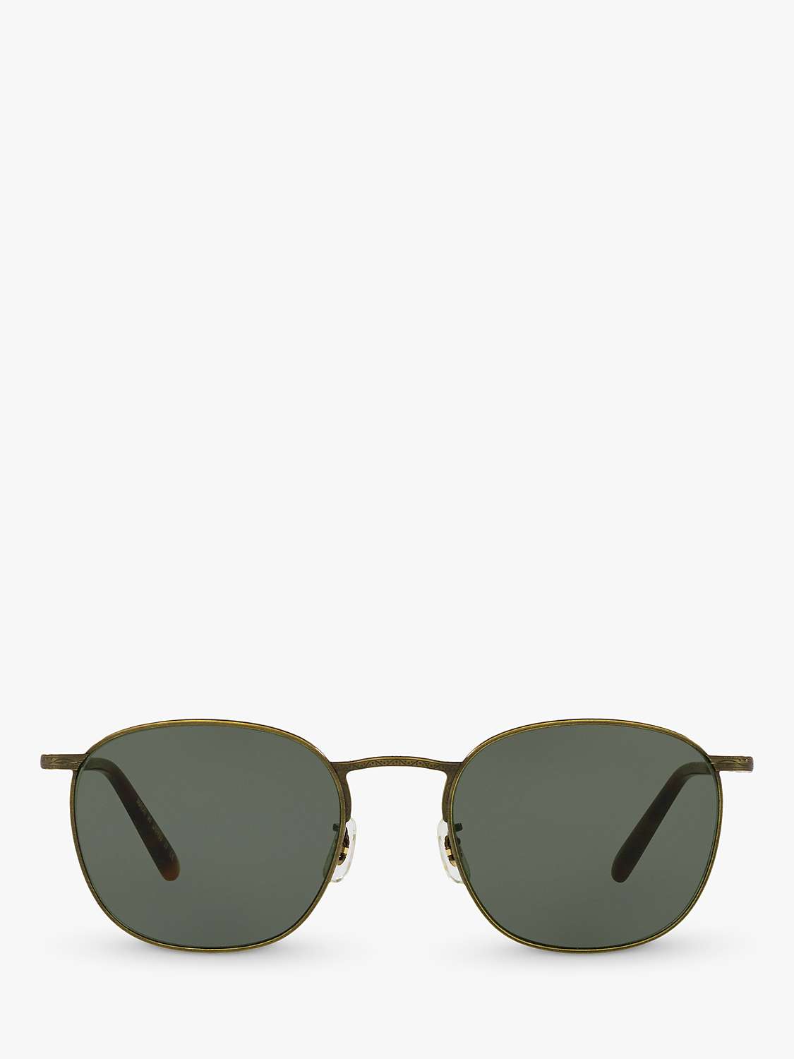 Buy Oliver Peoples OV1285ST Men's Goldsen Sun Sunglasses, Antique Gold/Dark Green Online at johnlewis.com
