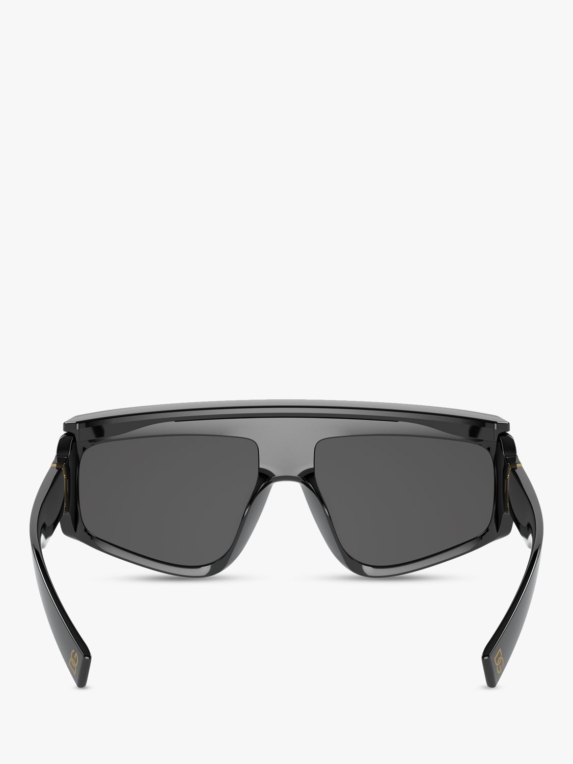 Dolce & Gabbana DG6177 Men's Rectangular Sunglasses, Black/Grey at John ...
