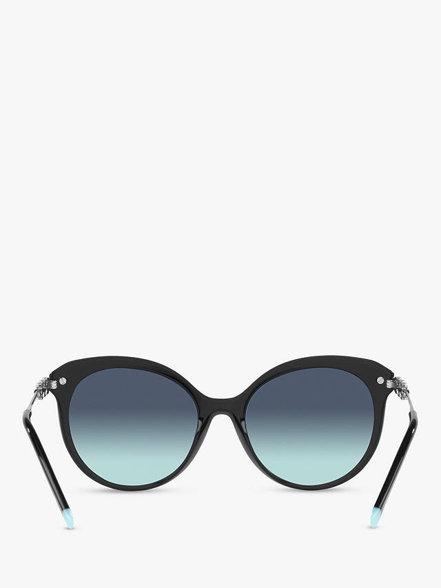 Tiffany & Co TF4189B Women's Cat's Eye Sunglasses, Black/Blue Gradient