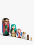 John Lewis Santa's Rainbow Workshop Nativity Russian Dolls, Set of 6