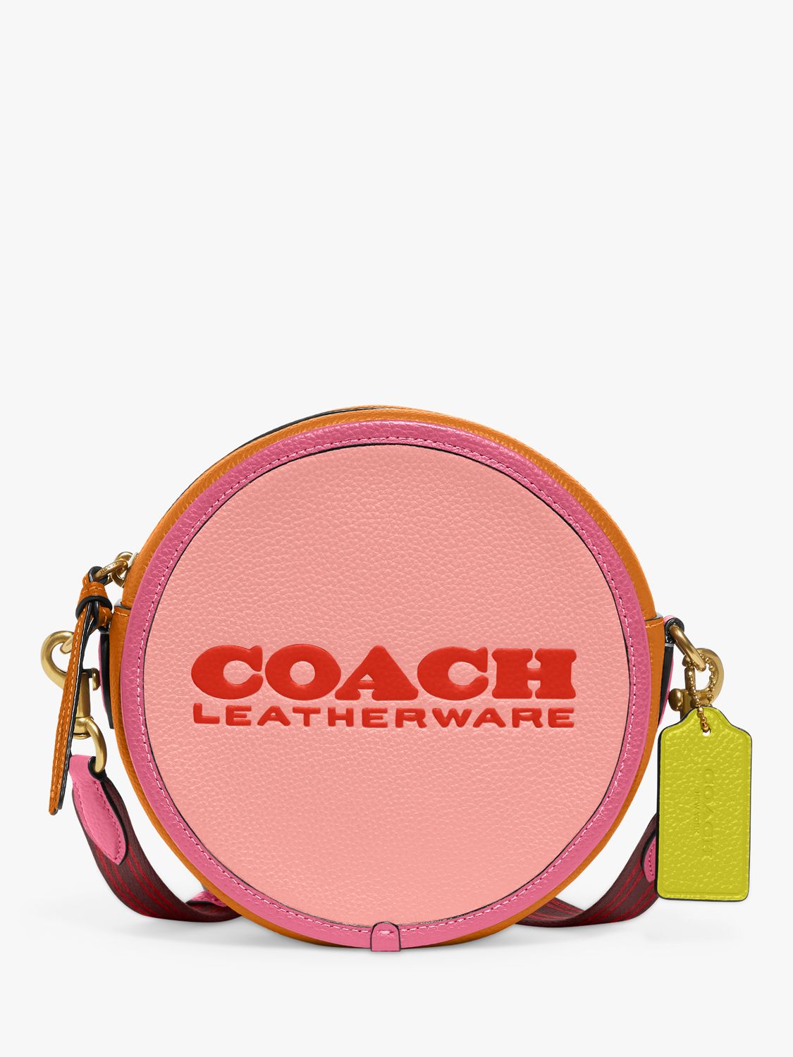 Coach Kia Leather Circle Cross Body Bag