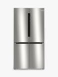 Bosch Series 6 KFN96APEAG Freestanding 65/35 French Fridge Freezer, Inox Easy Clean Steel