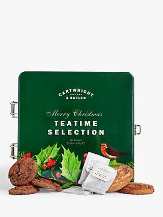 Cartwright & Butler Merry Christmas Teatime Selection Biscuits in Tin, 390g