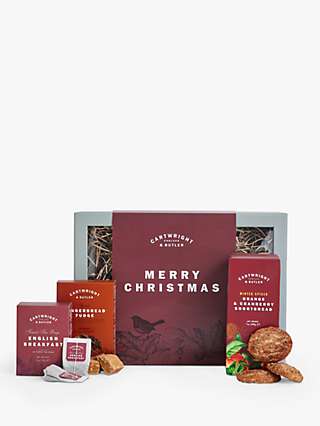 Cartwright & Butler Merry Christmas Fudge & Tea Gift Set, 555g