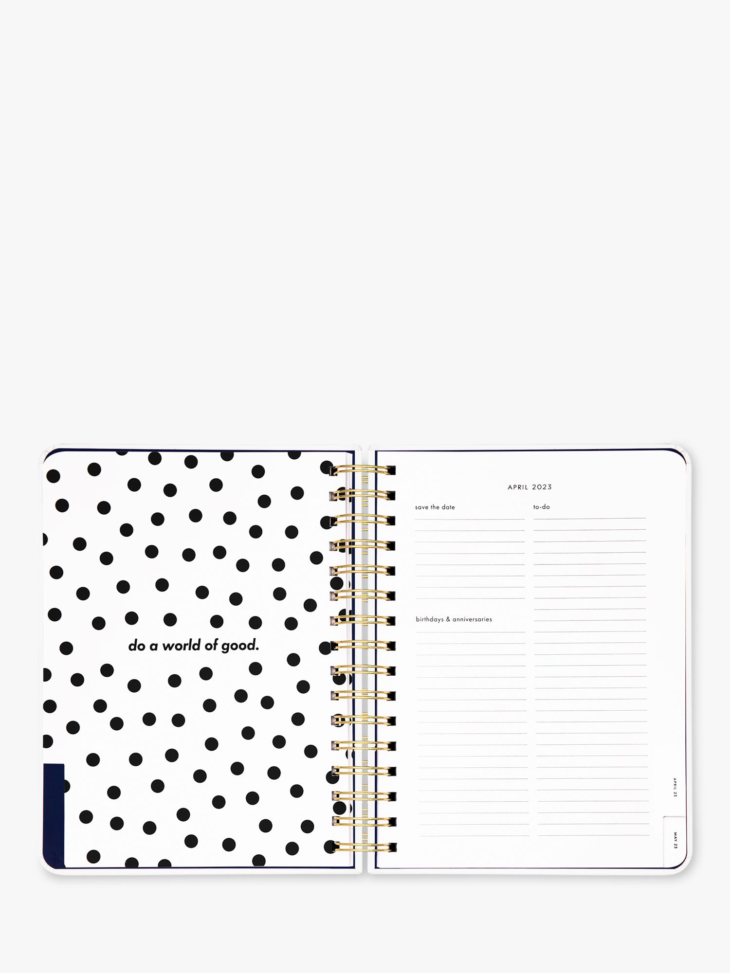 kate spade new york Book Shelf Diary, White/Multi, 2023