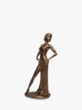 Frith Sculpture 'Lady Dancing' Figurine by Mitko Kavrikov, H37cm, Bronze