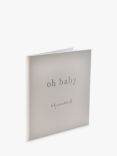 John Lewis Oh Baby Record Baby Book, Off White