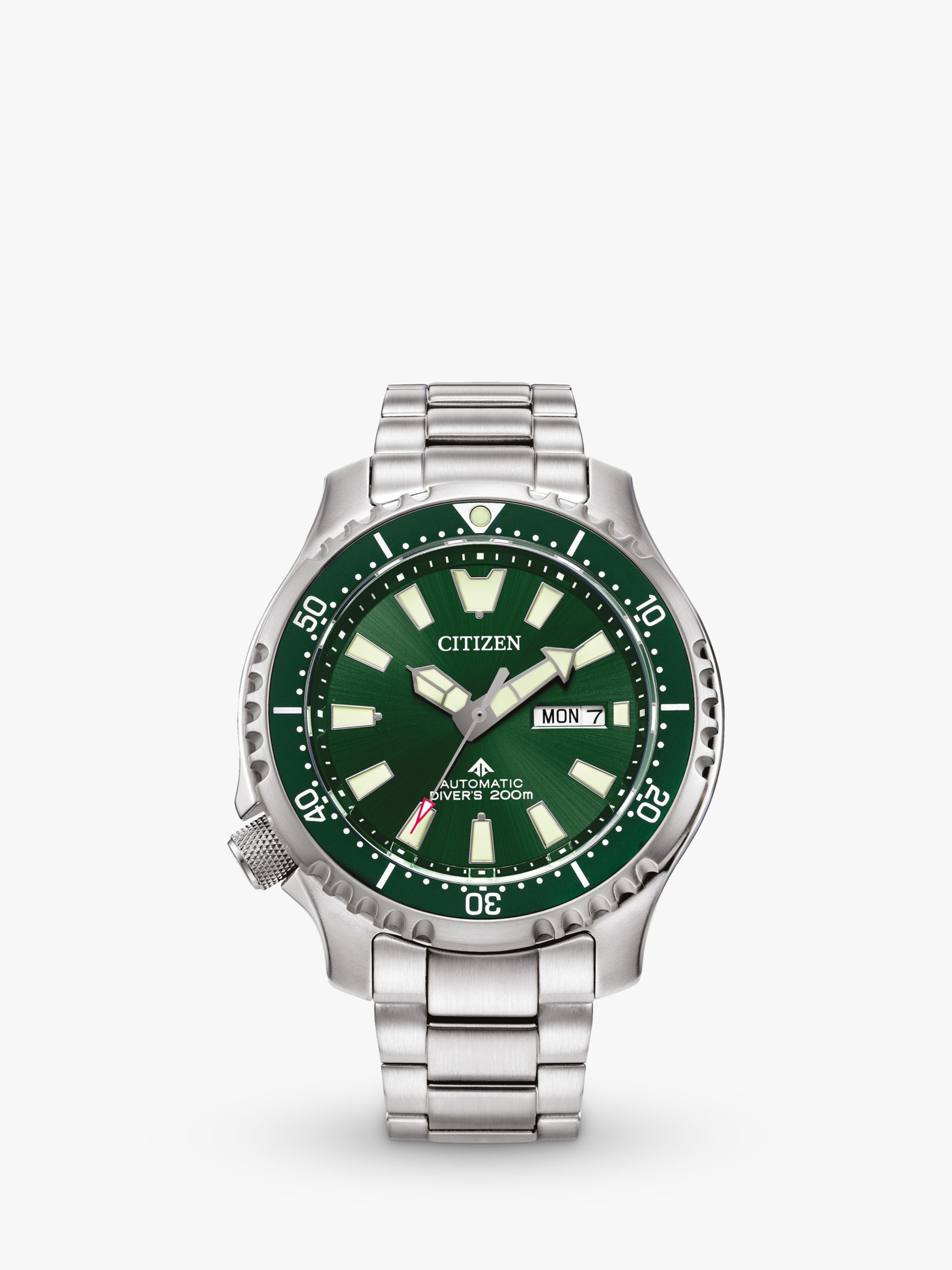Buy Citizen Men's Promaster Diver Automatic Day Date Bracelet Strap Watch Online at johnlewis.com