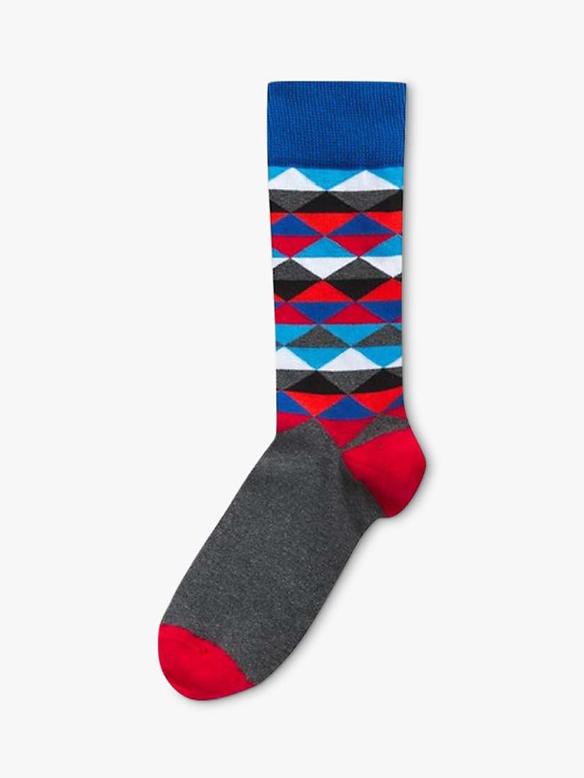 Buy Happy Socks Classic Pattern Print Socks, Pack of 5, Multi Online at johnlewis.com