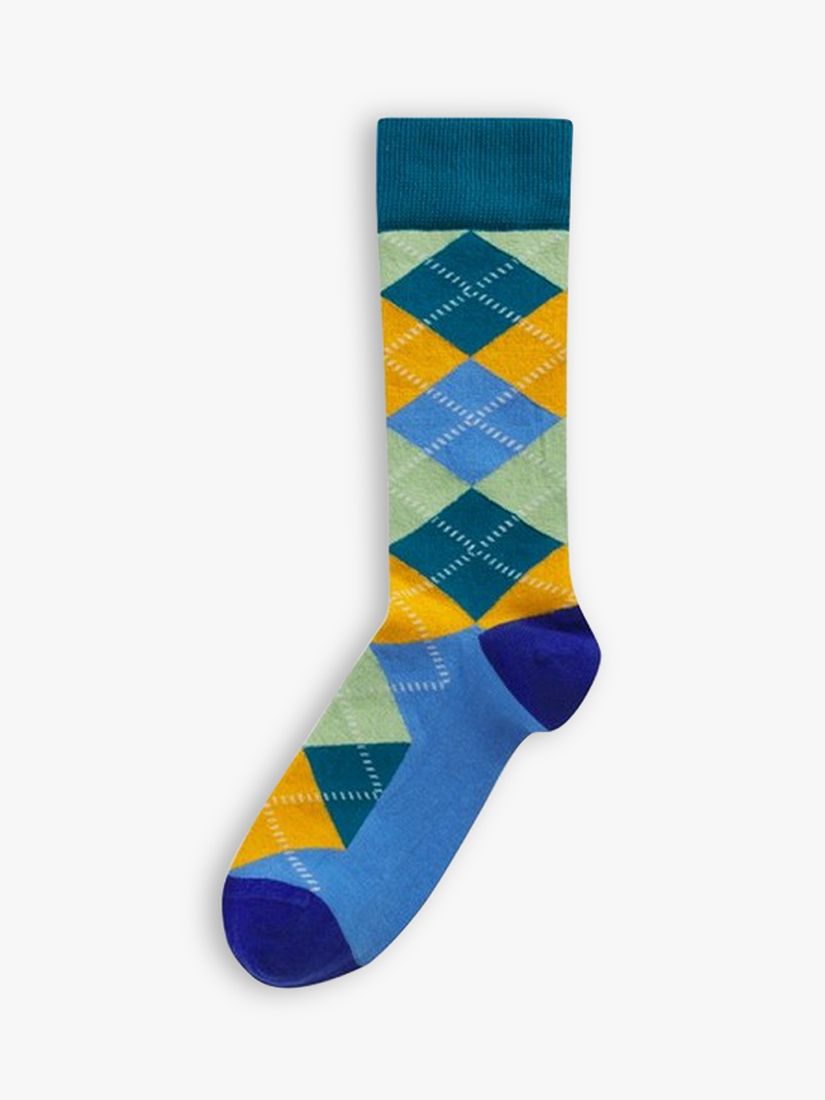 Happy Socks Classic Pattern Print Socks, Pack of 5, Multi at John Lewis ...