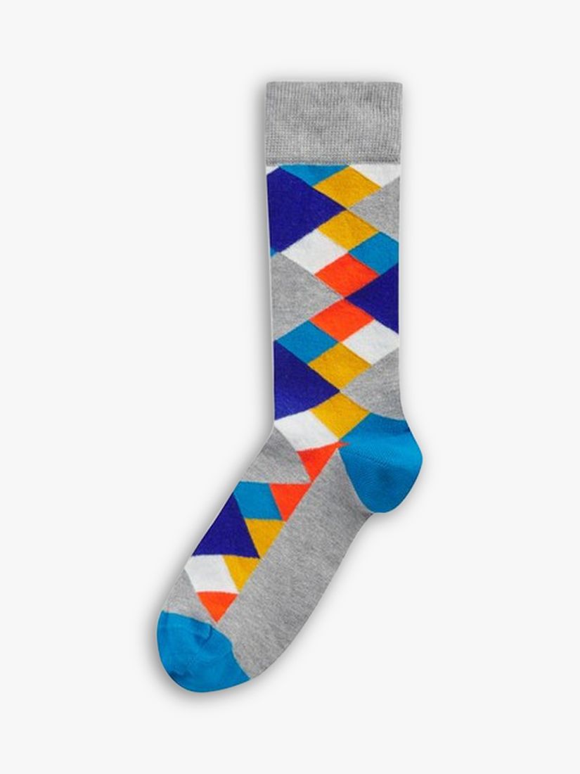 Happy Socks Classic Pattern Print Socks, Pack of 5, Multi