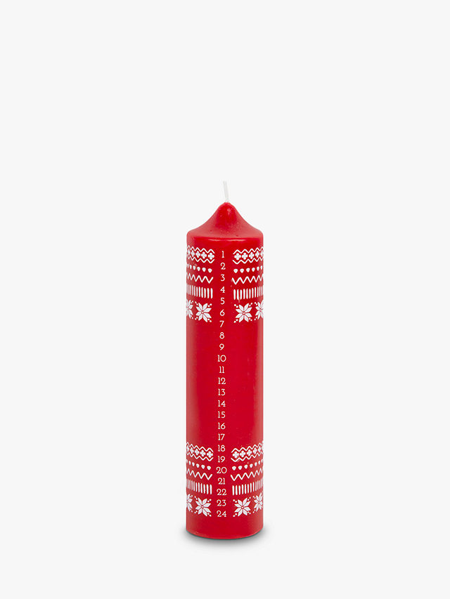 Talking Tables Snowflake Advent Pillar Candle