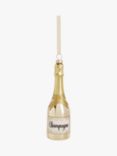 John Lewis Nightlife Champagne Bottle Bauble, Gold