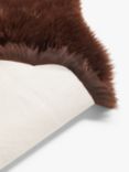 John Lewis Sheepskin Rug Double, Chocolate