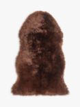 John Lewis Single Sheepskin Rug, Chocolate