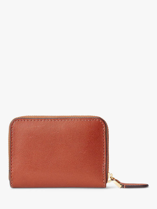 Lauren Ralph Lauren Small Leather Zip Around Wallet, Lauren Tan
