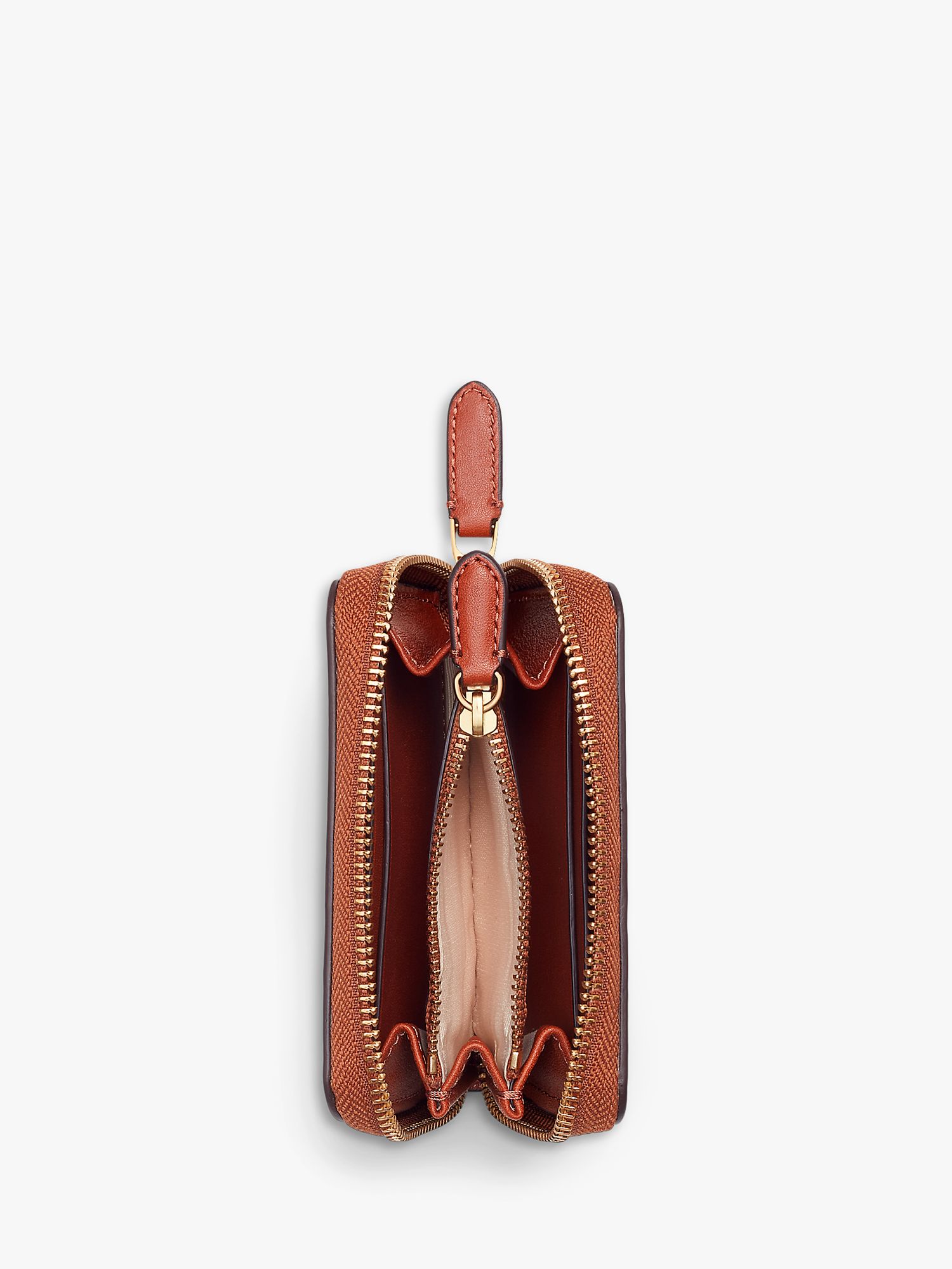 Buy Lauren Ralph Lauren Small Leather Zip Around Wallet Online at johnlewis.com