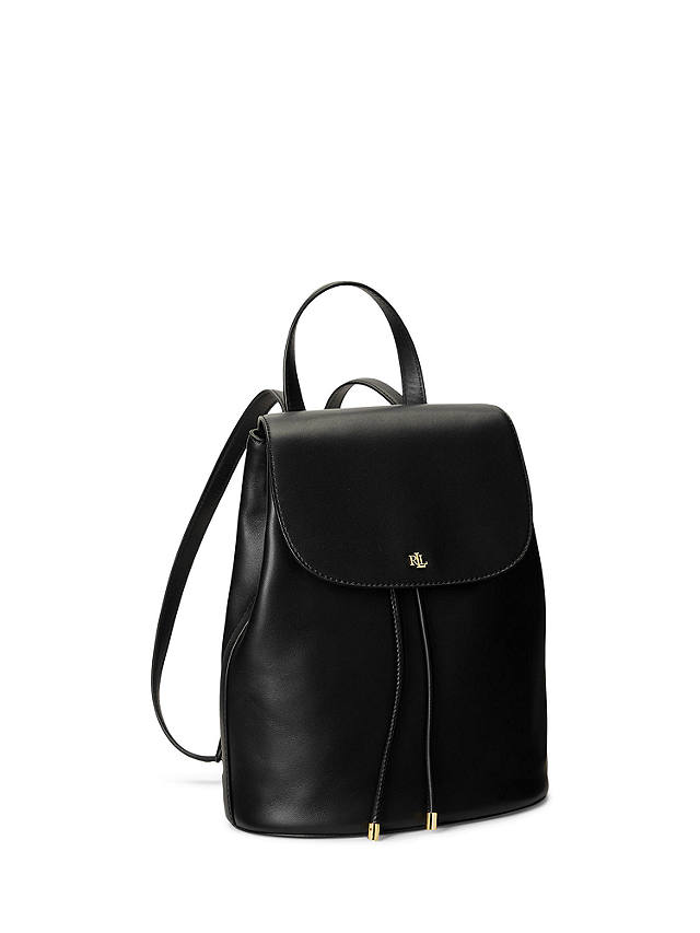 Lauren Ralph Lauren Winny 25 Leather Backpack, Black