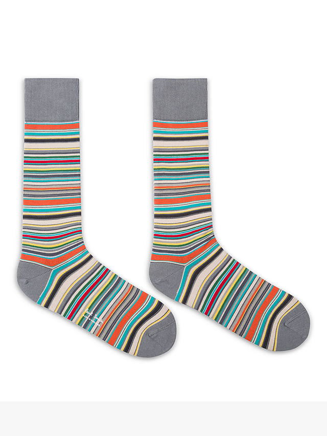 johnlewis.com | Paul Smith Signature Stripe Socks, Pack of 3, One Size, Multi