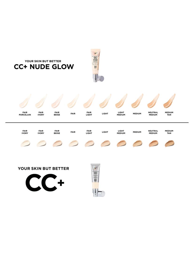 IT Cosmetics Your Skin But Better CC+ Nude Glow with SPF 40, Fair 7