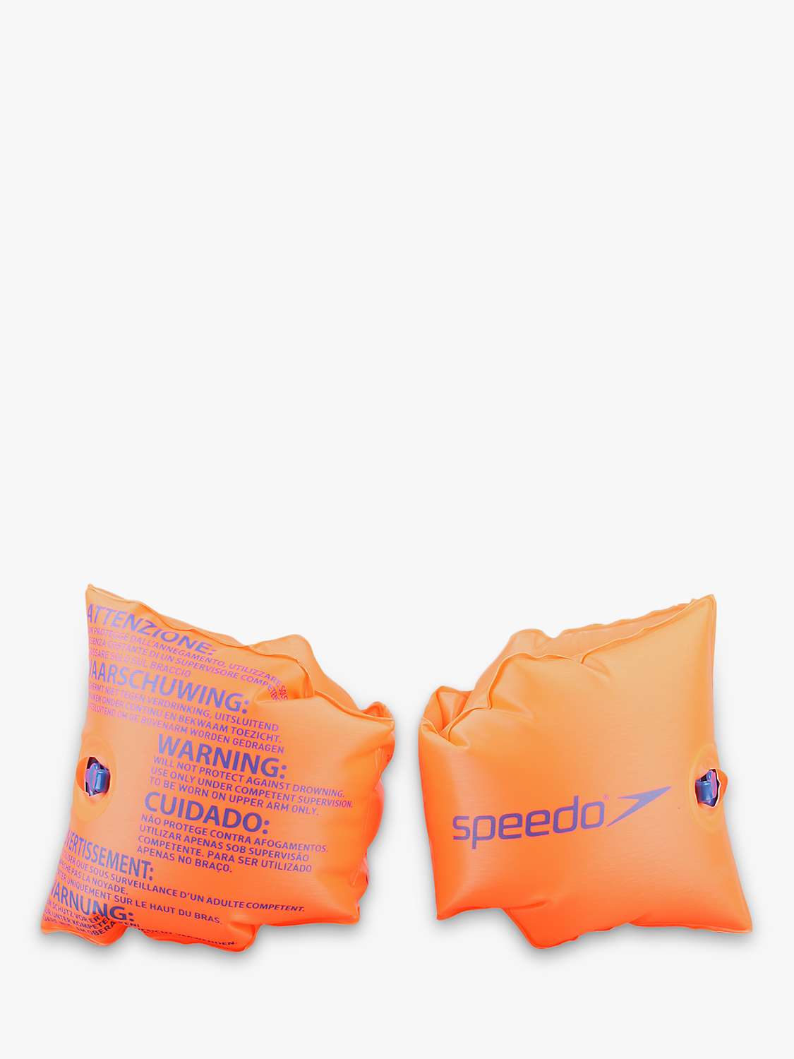 Buy Speedo Kids' Roll Up Armbands, Orange Online at johnlewis.com