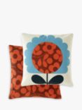 Orla Kiely Spot Flower Cushion, Paprika