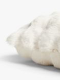 John Lewis Wave Faux Fur Cushion, Natural