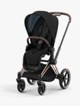 Cybex Priam Chassis and Priam Seat Pack Bundle, Rose Gold/Deep Black