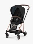 Cybex Mios Pushchair Chassis & Seat Pack Bundle, Rose Gold/Deep Black