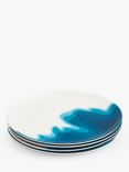 Rick Stein Coves of Cornwall Melamine Side Plates, Set of 4, 21cm, Blue/White