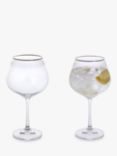 Dartington Crystal Gatsby Gin Balloon Glass, Set of 2, 570ml, Clear