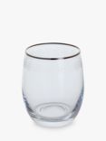 Dartington Crystal Gatsby Glass Tumbler, Set of 2, 300ml, Clear