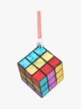 John Lewis Santa's Rainbow Workshop Puzzle Cube Bauble